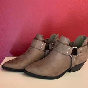 Taupe booties